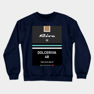 Riva Aquarama Dolceriva Yachting Monaco Motorboat Crewneck Sweatshirt